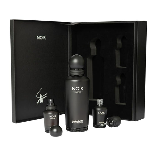 Al Majed Oud - Noir Gift Set (Perfum 150ml+ Perfum 15ml+ Perfume Oil 15ml)