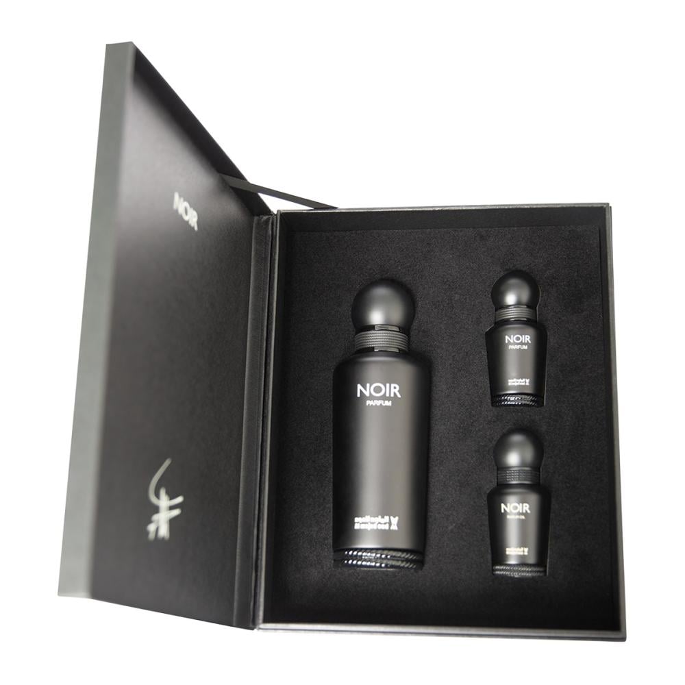 Al Majed Oud - Noir Gift Set (Perfum 150ml+ Perfum 15ml+ Perfume Oil 15ml)